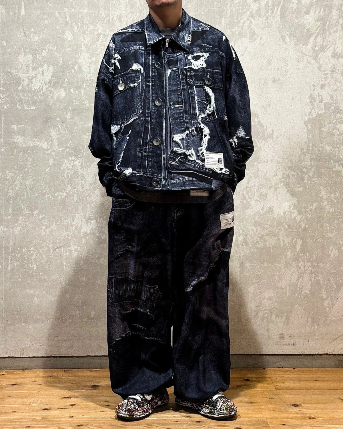 Maison MIHARA YASUHIRO × T.A.T.A / Trompe-l'oeil Archive Printed Jacket (C14BL401)