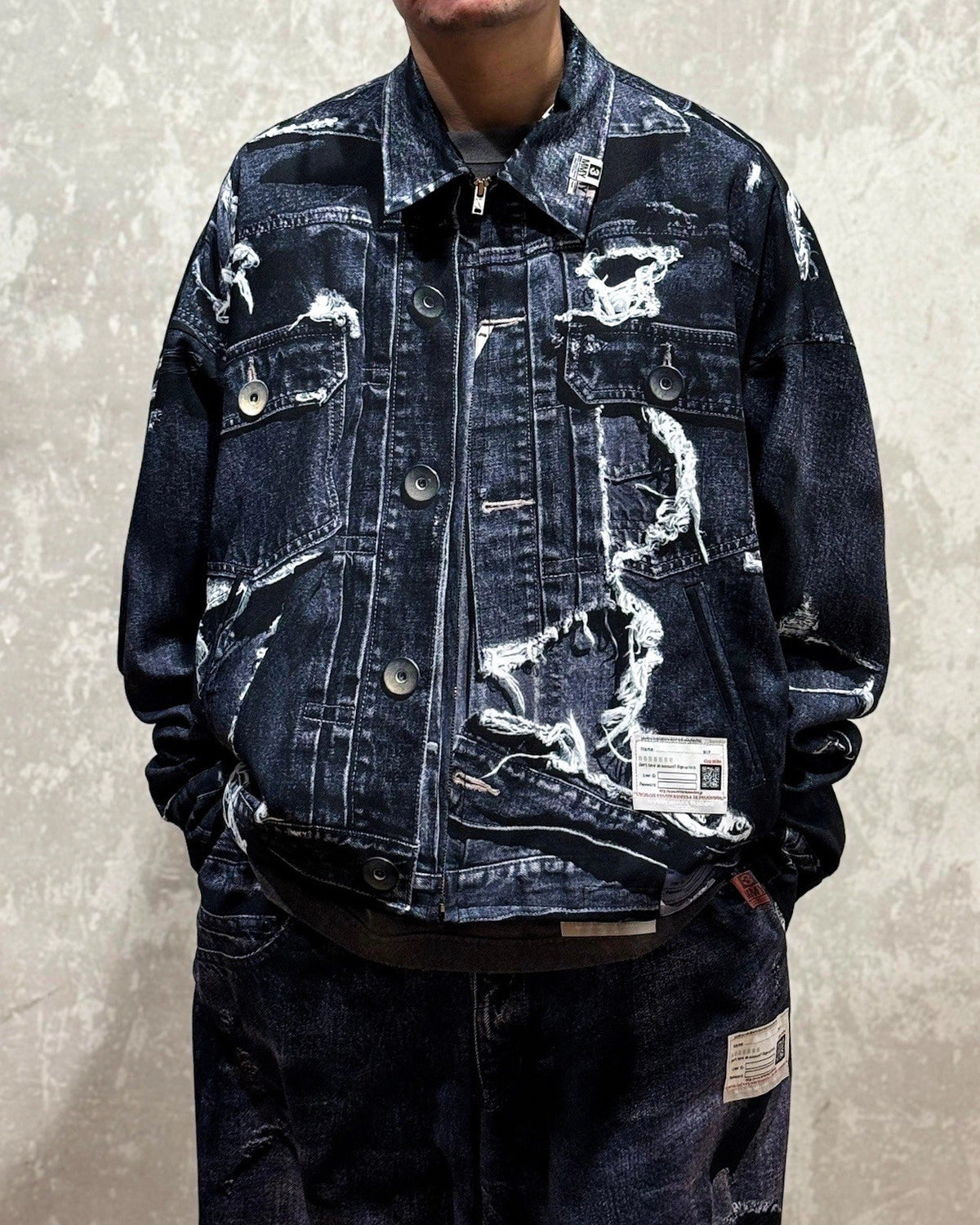 Maison MIHARA YASUHIRO × T.A.T.A / Trompe-l'oeil Archive Printed Jacket (C14BL401)