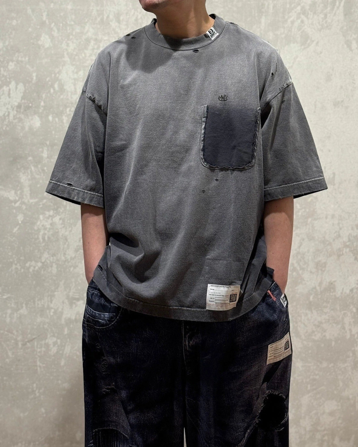 Maison MIHARA YASUHIRO / sun faded Tee (A14TS611)