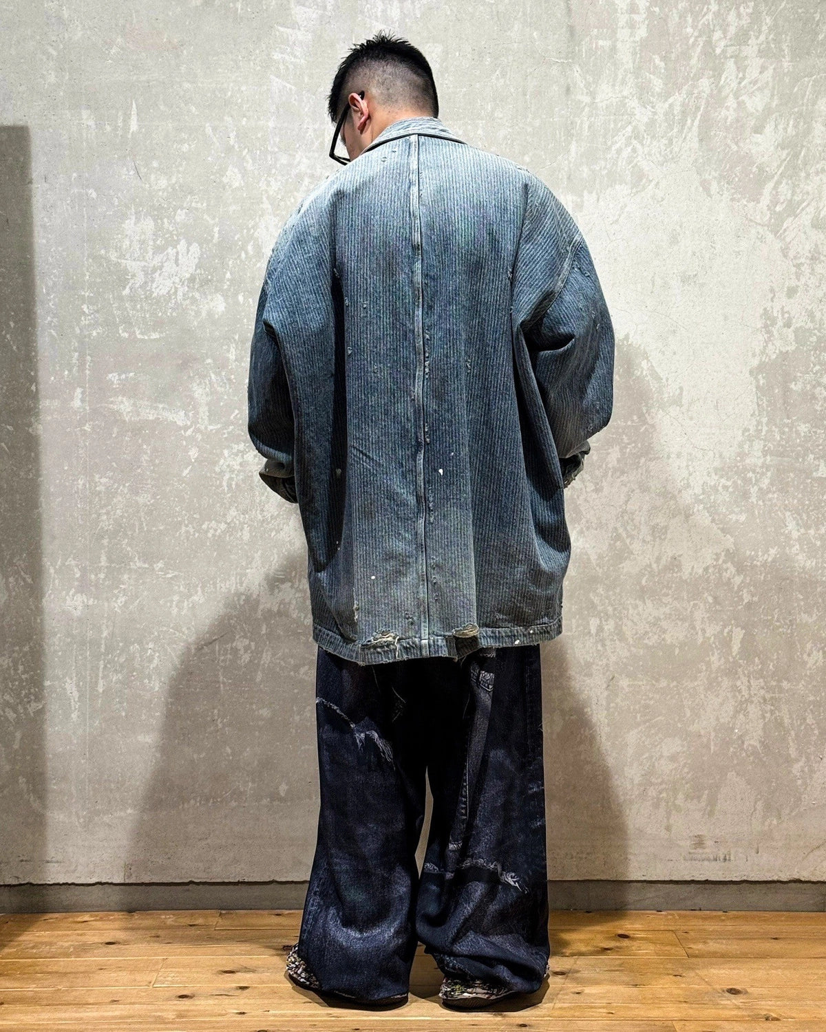 Maison MIHARA YASUHIRO / AGED CHORE JACKET (J14BL131)