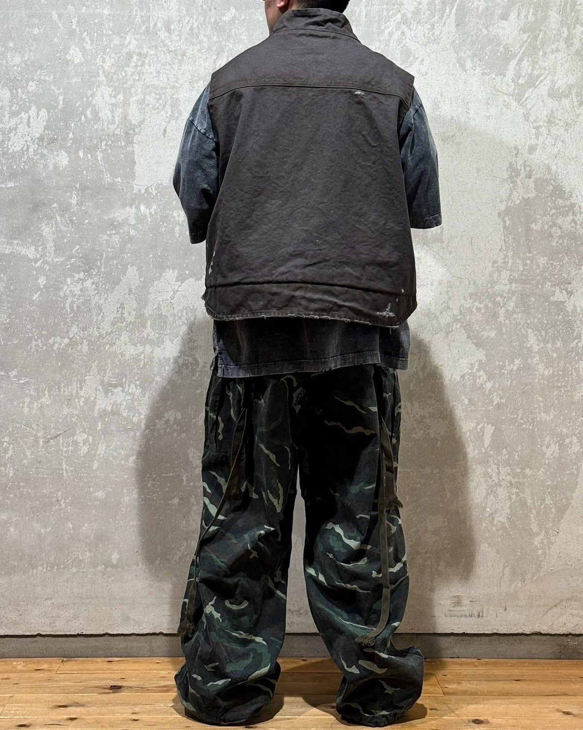 KAMIYA / Camo Wash Cargo Pants (G14PT016)