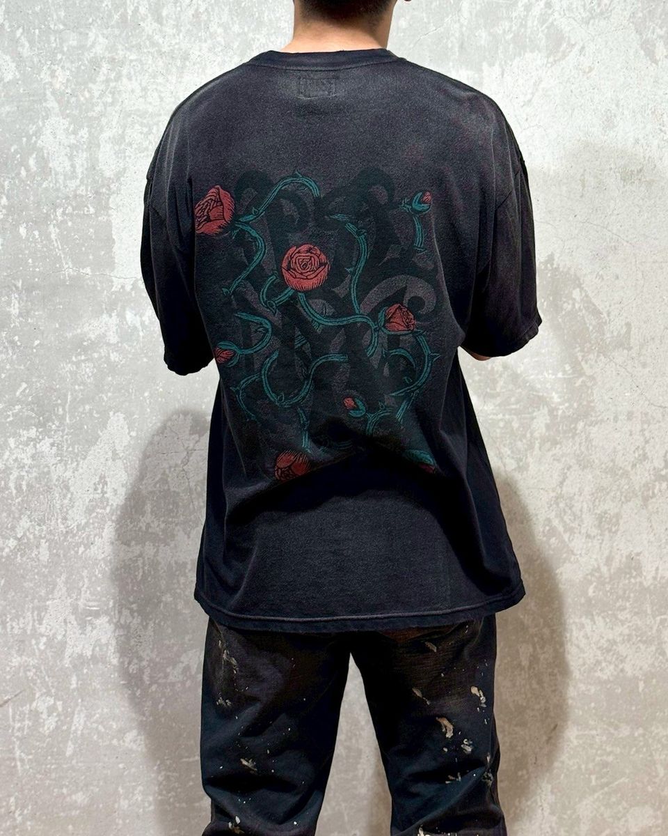 KAMIYA / “KMY-ROSE” Distressed T-shirt (G14TS079)