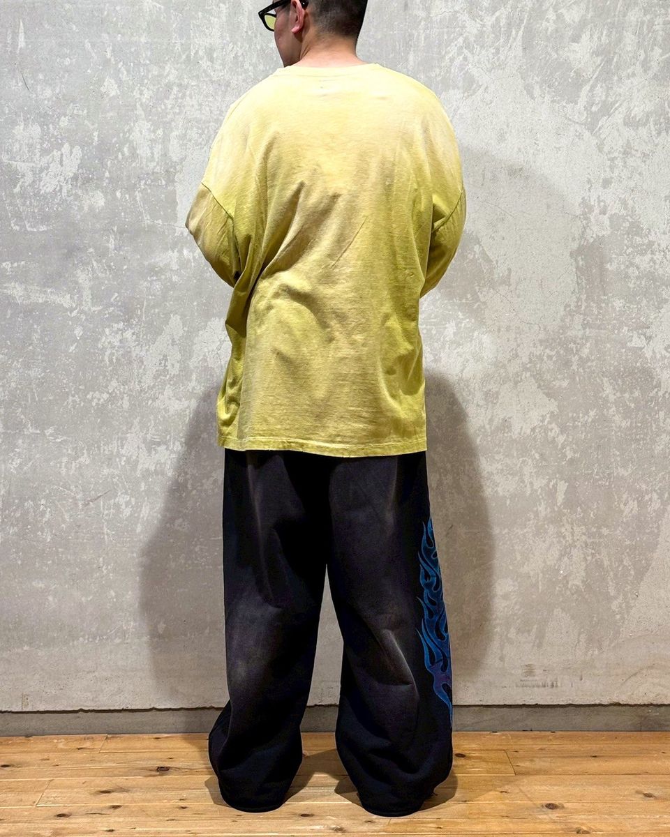 KAMIYA / “KMY-FIRE” Distressed L/S T-shirt (G14LT079)