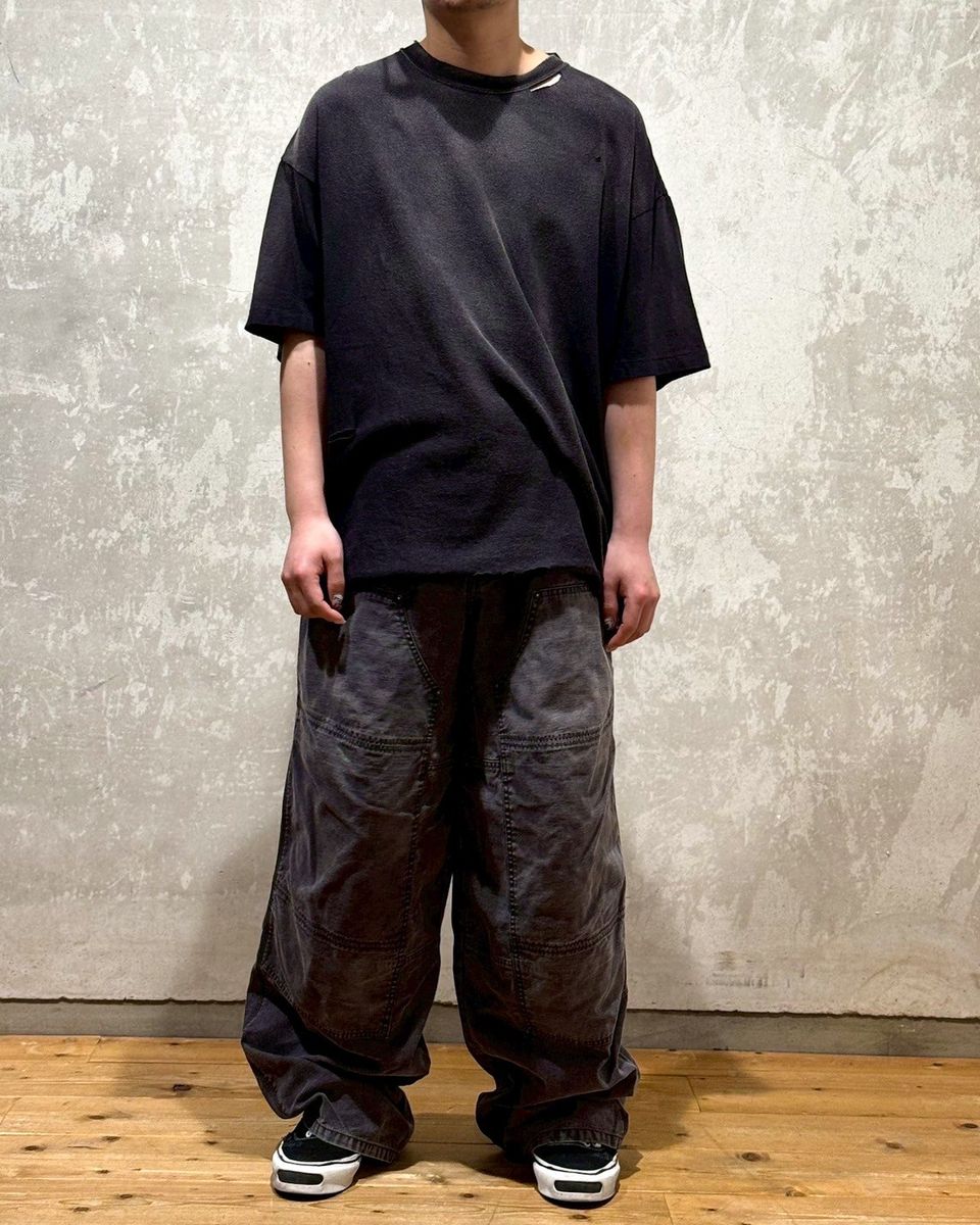 KAMIYA / “KMY-SNAKE” Distressed T-shirt (G14TS080)
