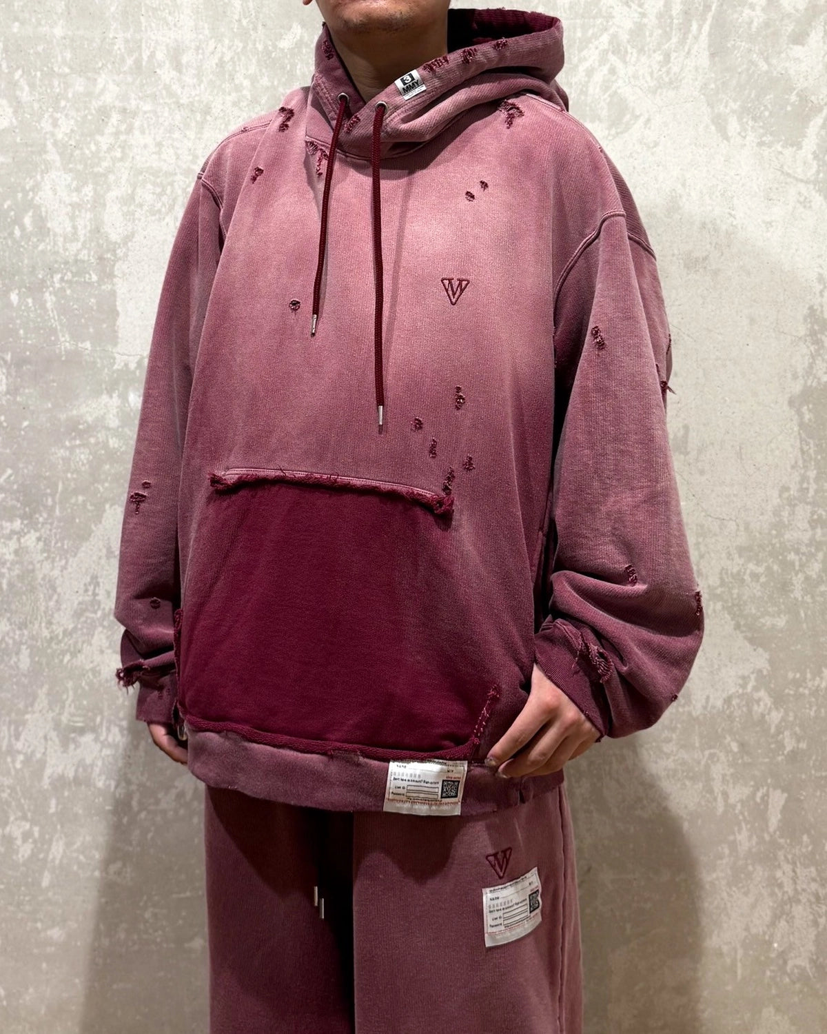 Maison MIHARA YASUHIRO / Sun Faded Like Hoodie (A15HD552)