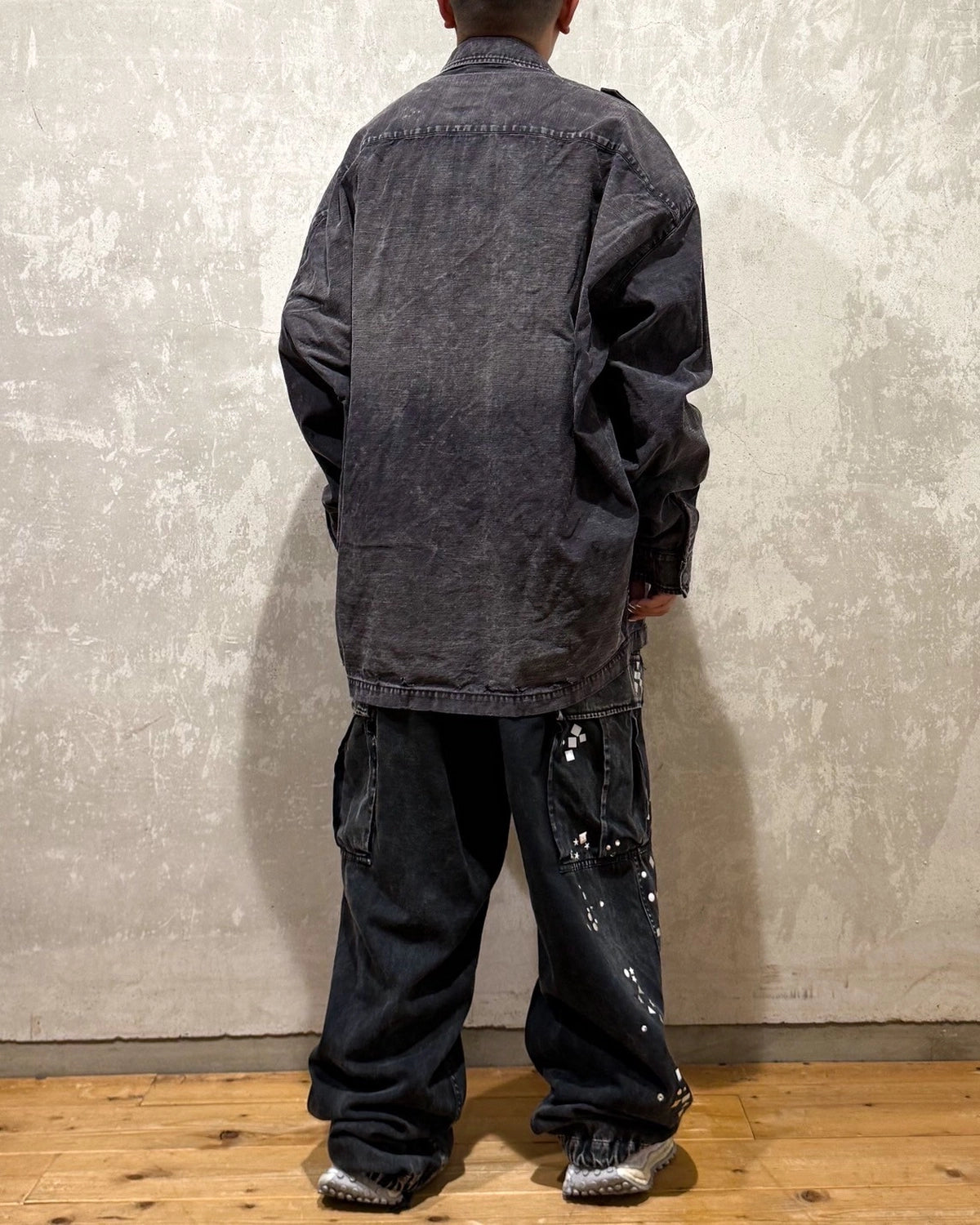 Maison MIHARA YASUHIRO / Embellished Military Shirt (A15SH087)