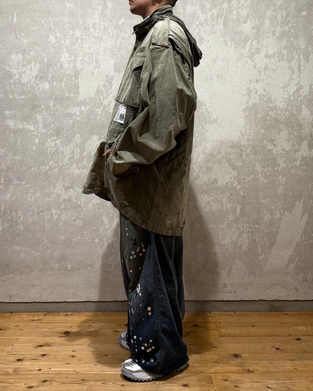 Maison MIHARA YASUHIRO / Distressed Field Jacket (J15BL171)