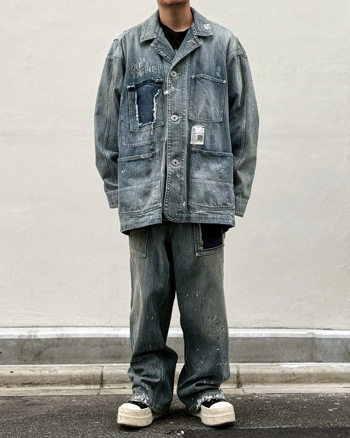 Maison MIHARA YASUHIRO / STRIPE DENIM JACKET (J16BL127)