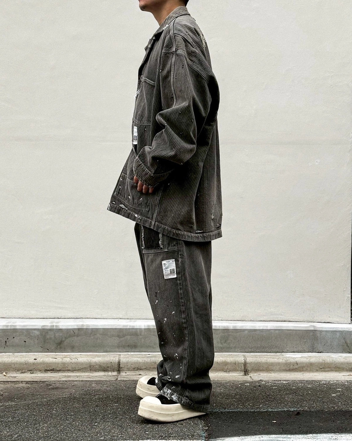 Maison MIHARA YASUHIRO / STRIPE DENIM JACKET (J16BL127)