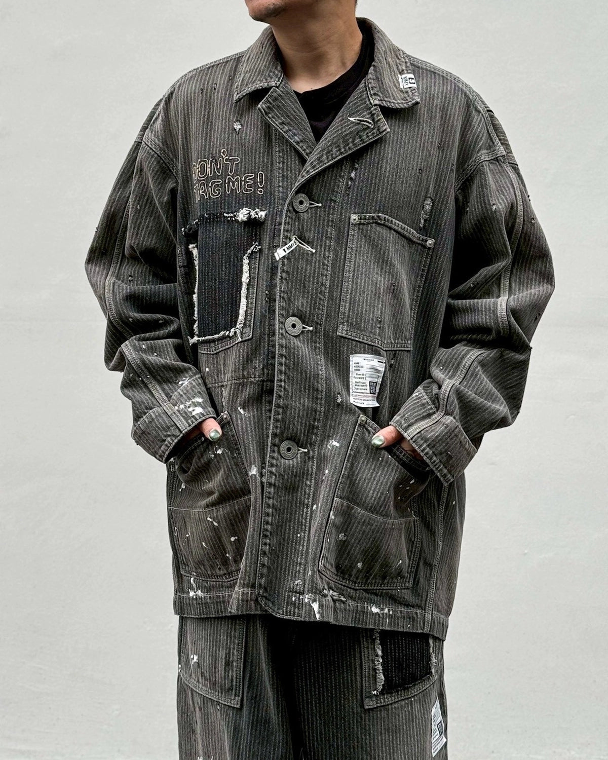 Maison MIHARA YASUHIRO / STRIPE DENIM JACKET (J16BL127)