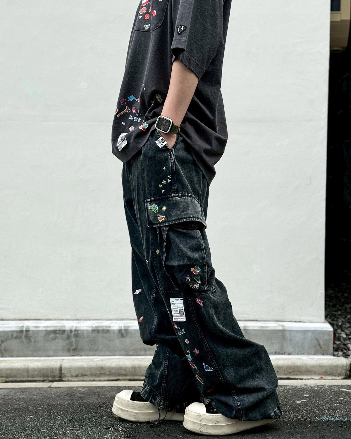 Maison MIHARA YASUHIRO / Kids Sticker Printed Military Pants -Women's- (K16PT351)