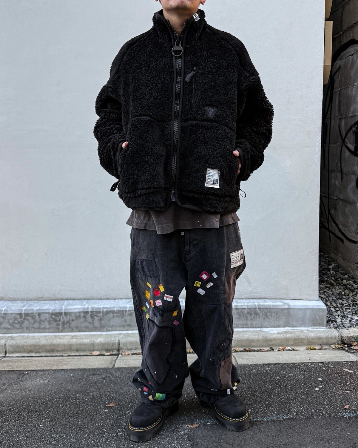 Maison MIHARA YASUHIRO / WIDE BACK BOA BLOUSON (J17BL751)