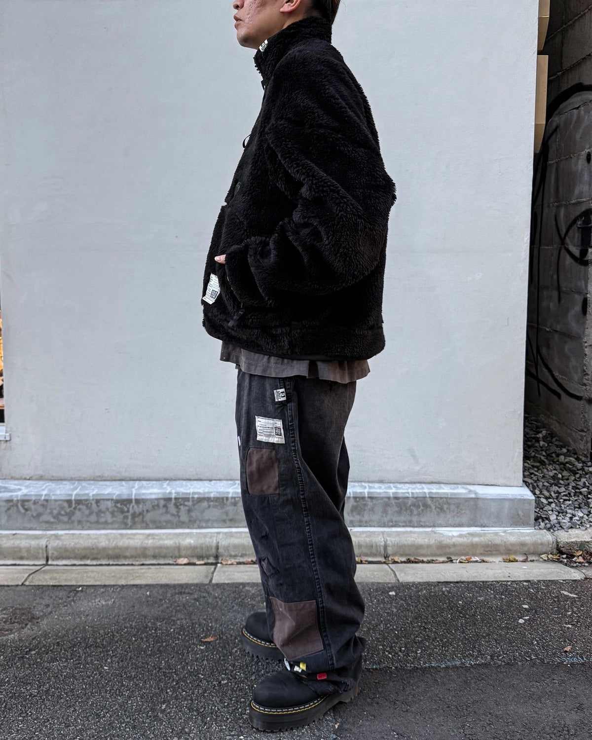 Maison MIHARA YASUHIRO / WIDE BACK BOA BLOUSON (J17BL751)