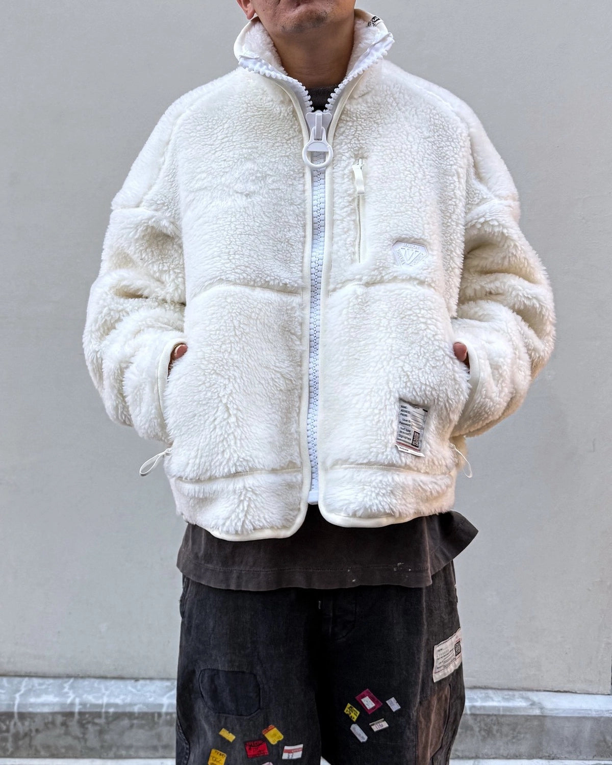 Maison MIHARA YASUHIRO / WIDE BACK BOA BLOUSON (J17BL751)
