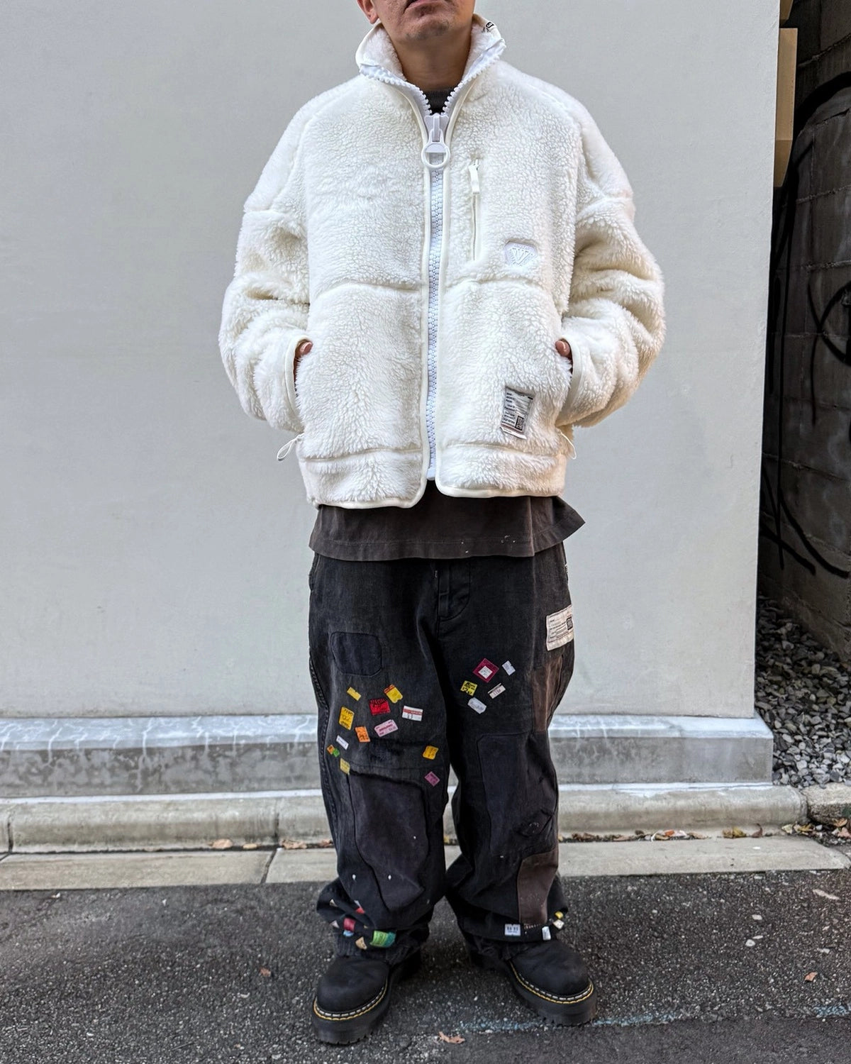 Maison MIHARA YASUHIRO / WIDE BACK BOA BLOUSON (J17BL751)