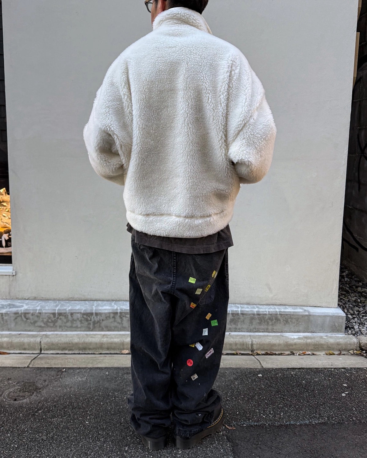 Maison MIHARA YASUHIRO / WIDE BACK BOA BLOUSON (J17BL751)