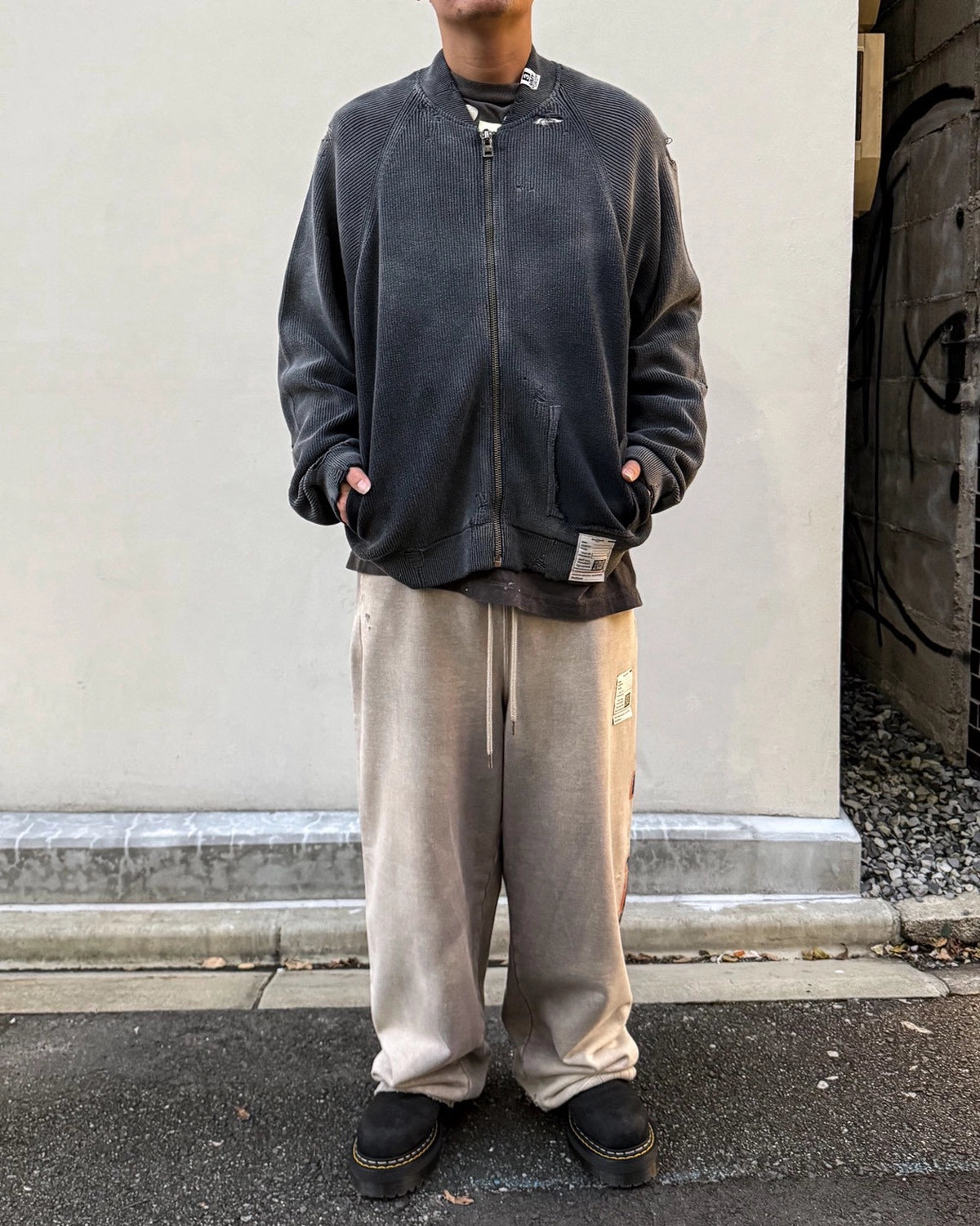 Maison MIHARA YASUHIRO / Sun Faded Like Knit Cardigan (J17CD701)