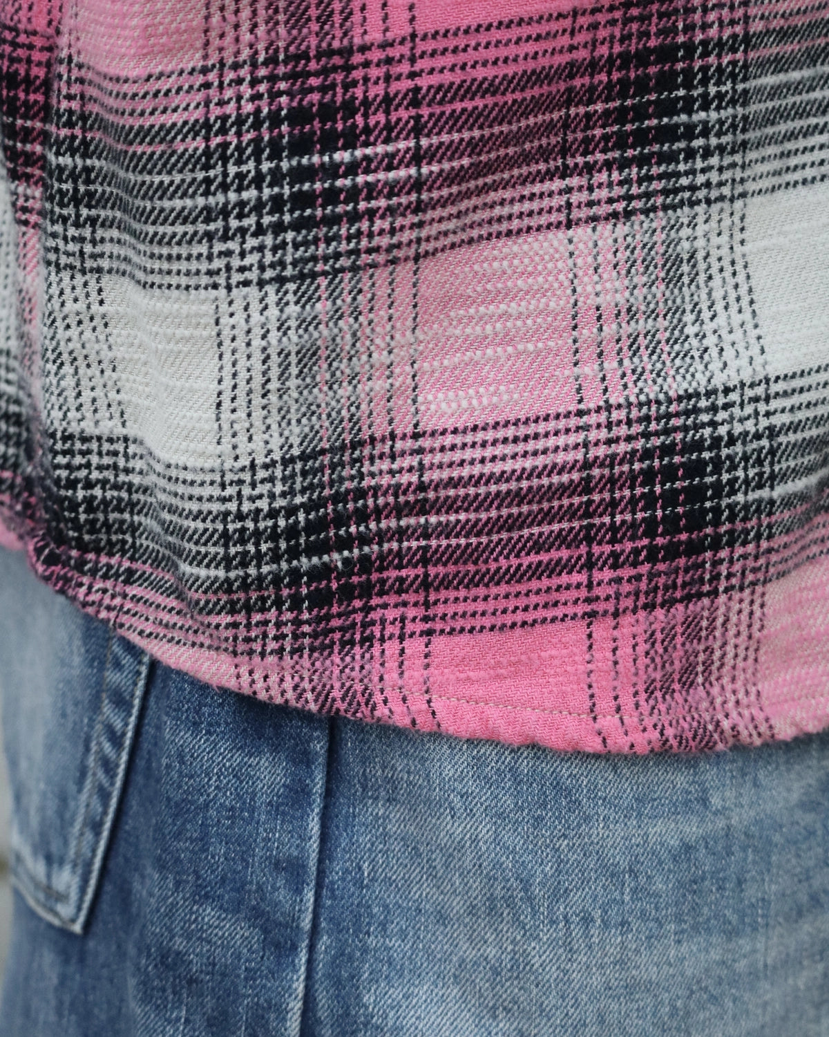 MINEDENIM / Heavy Cotton Flannel Ombre Work Shirt (MDFBF09503)