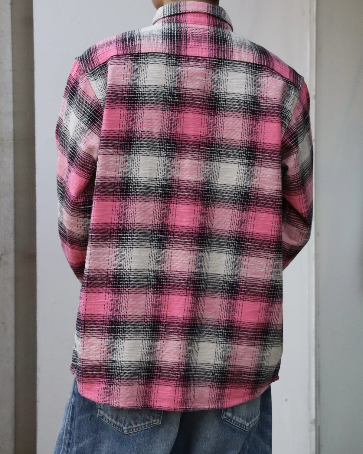MINEDENIM / Heavy Cotton Flannel Ombre Work Shirt (MDFBF09503)