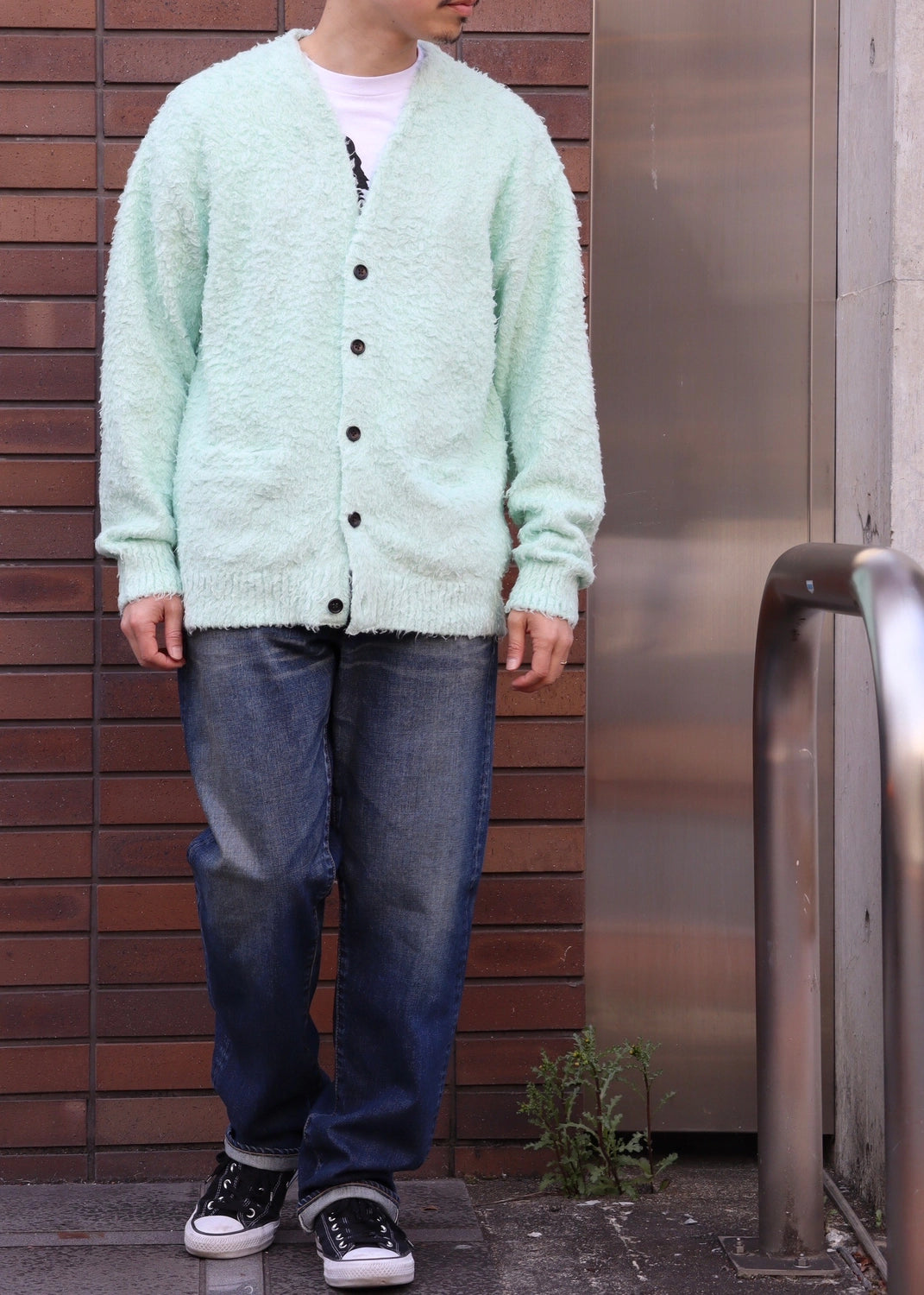 MINEDENIM  / Shaggy Cotton Knit Cardigan (2502-6001)