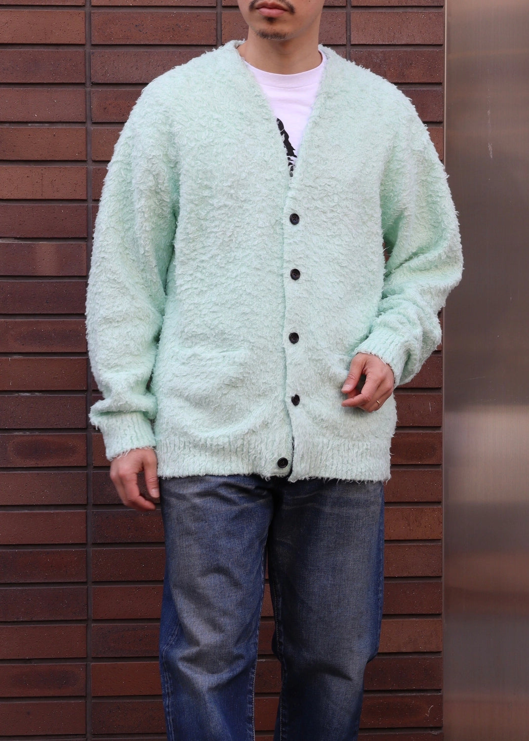 MINEDENIM  / Shaggy Cotton Knit Cardigan (2502-6001)