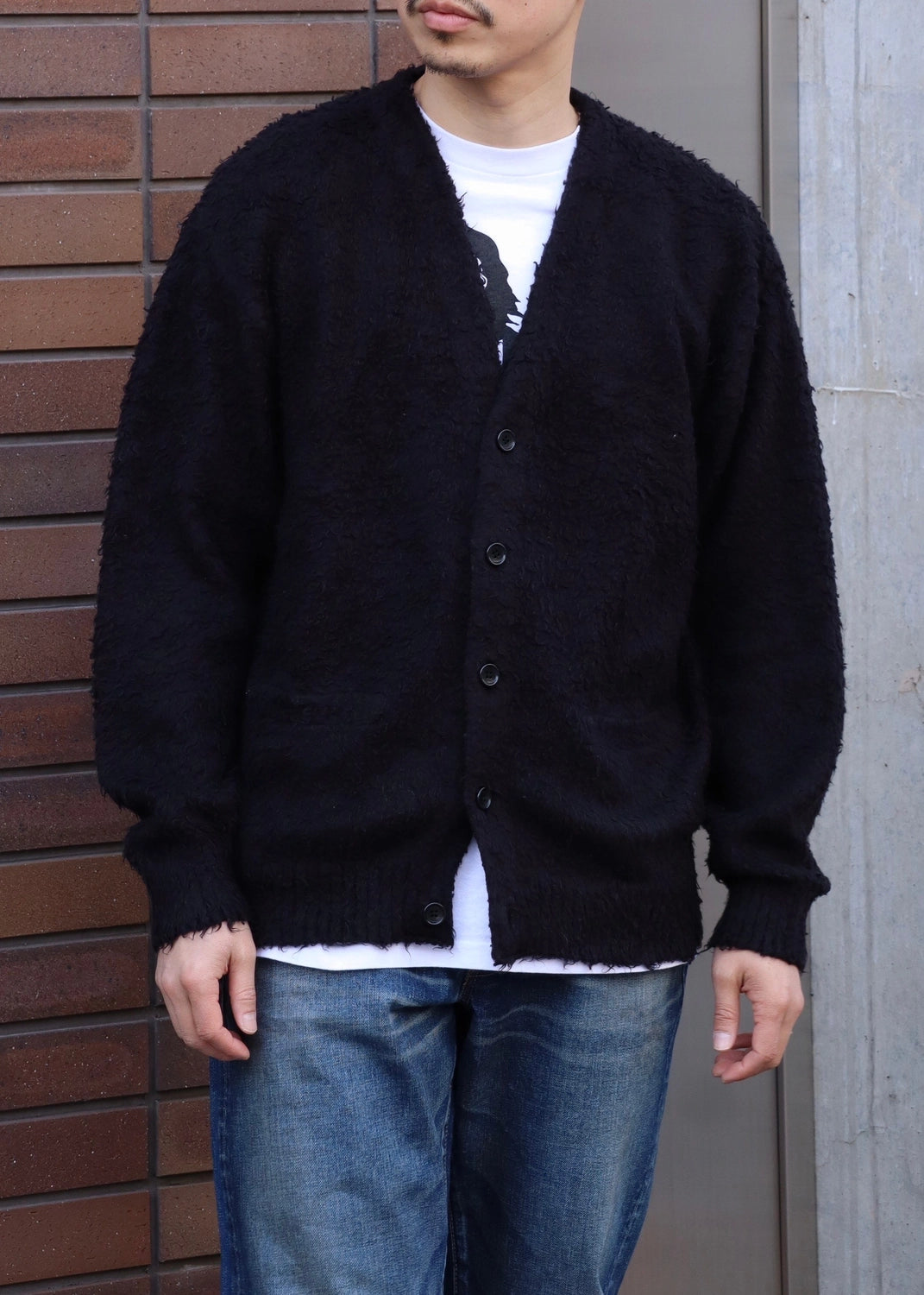 MINEDENIM  / Shaggy Cotton Knit Cardigan (2502-6001)