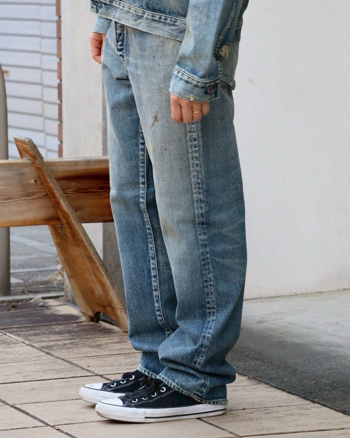MINEDENIM × MARVIN / “Typo Print” Denim 5Pocket USD (MND-MRV009)