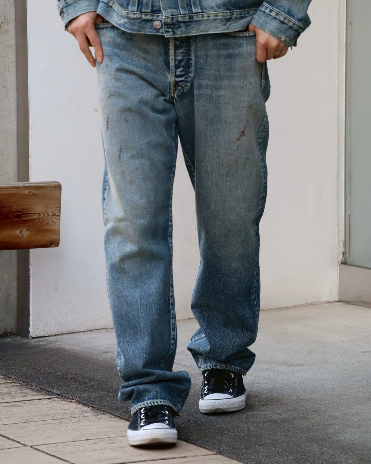 MINEDENIM × MARVIN / “Typo Print” Denim 5Pocket USD (MND-MRV009)