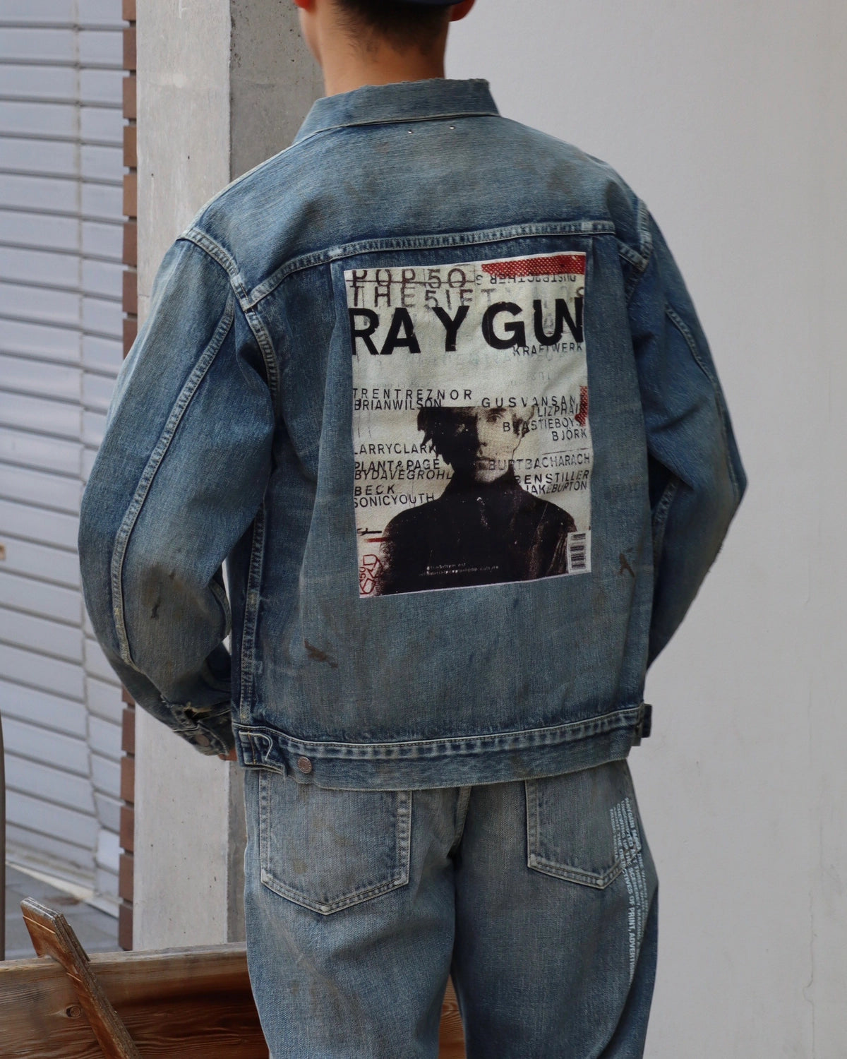 MINEDENIM × MARVIN / “Andy Print” Denim Trucker Jacket USD (MND-MRV007)