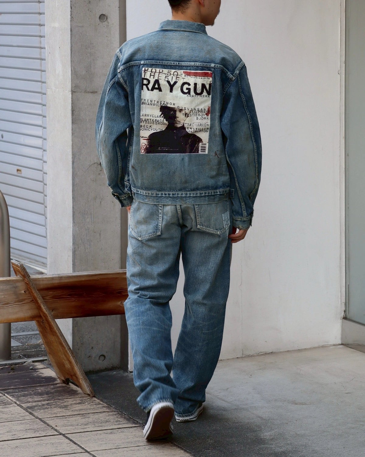 MINEDENIM(マインデニム) / “Typo Print” Denim 5Pocket USD