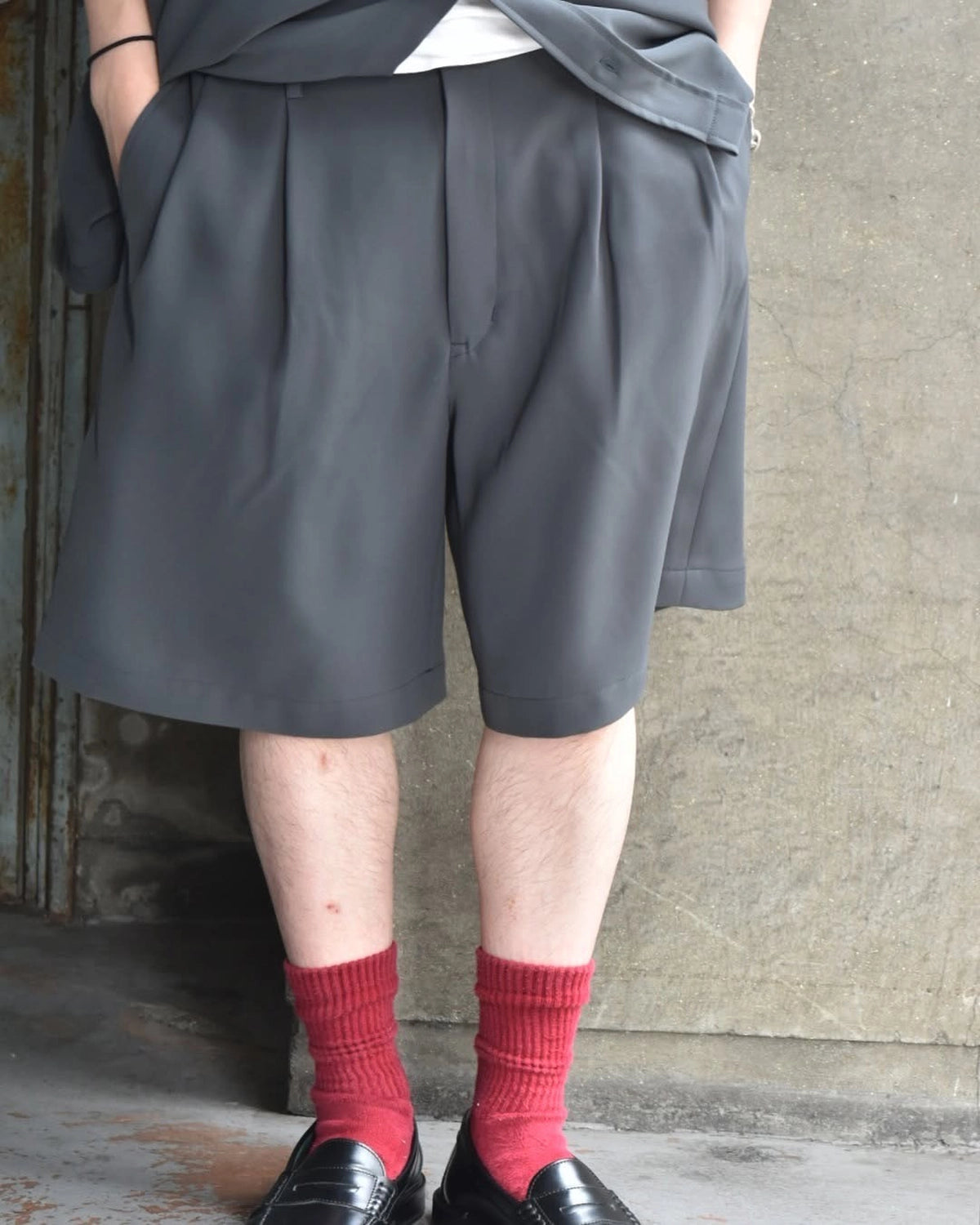 N.HOOLYWOOD TEST PRODUCT EXCHANGE SERVICE  / TUCK HALF PANTS (9251-CP50-006)