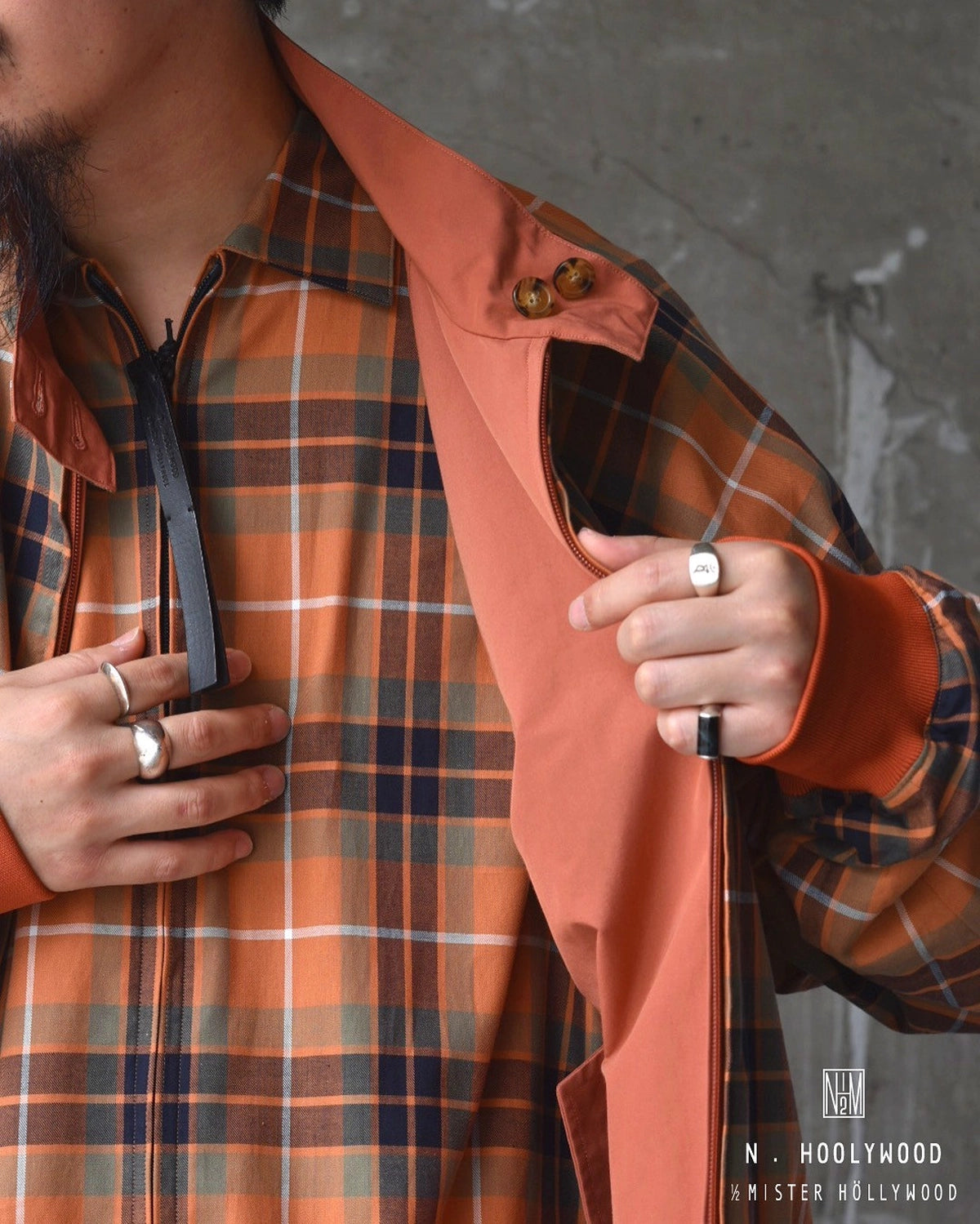 N.HOOLYWOOD COMPILE × BARACUTA / REVERSIBLE HARRINGTON JACKET (2252-BL80-045)