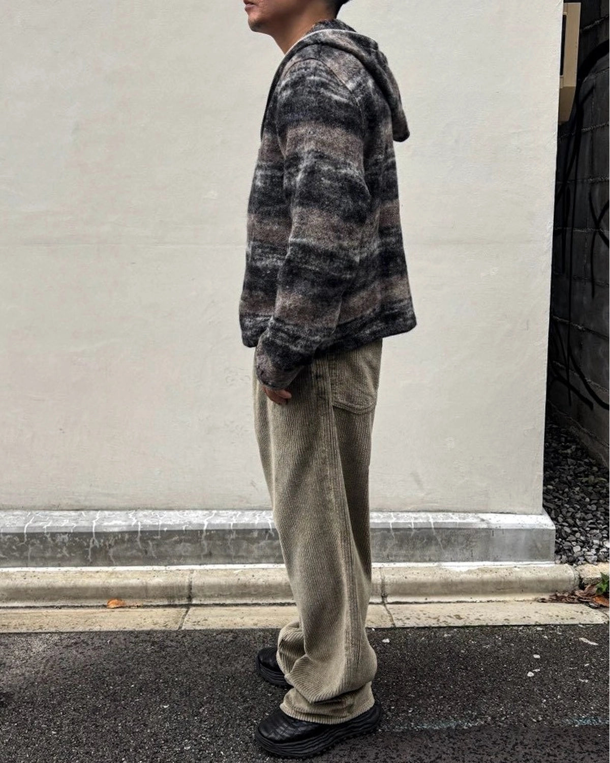 OUR LEGACY / FULL ZIP HOOD Night Woods Check Lofty Wool (M4266FN)