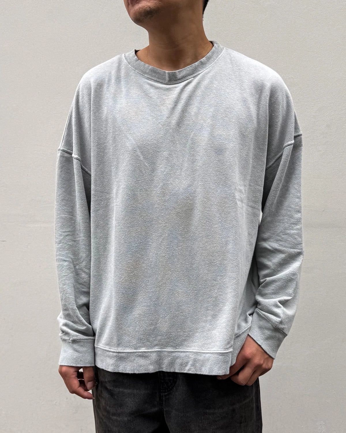 OUR LEGACY / SLACK SWEATSHIRT Sunfaded Ash Rogue Loopback (M4266SSA)