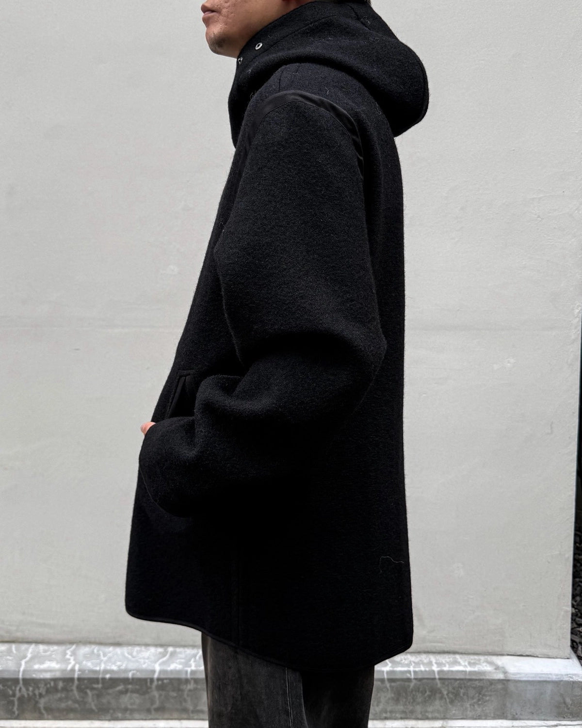 OUR LEGACY / LINER JACKET Black Stamped Wool (M4261LBS)