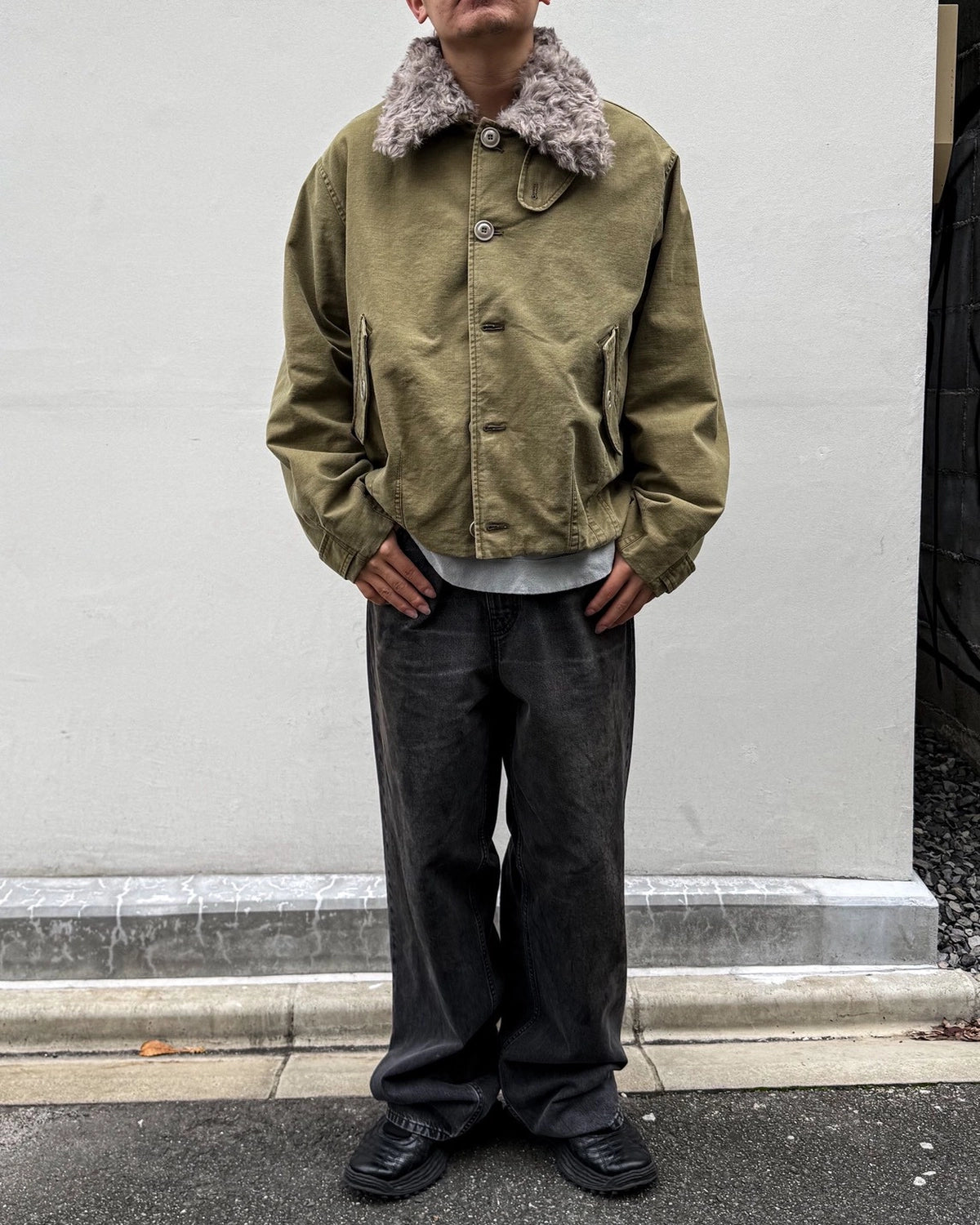OUR LEGACY / AERIAL JACKET Pigment Khaki Knife Edge Twill (M4261APK)