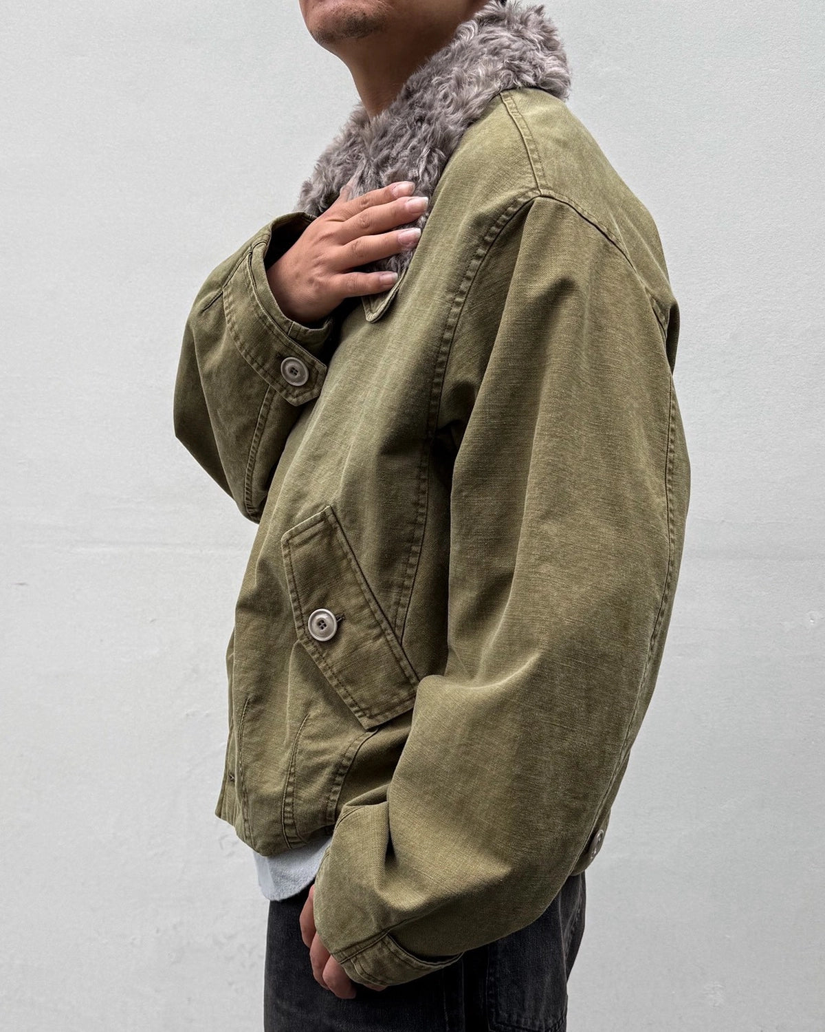 OUR LEGACY / AERIAL JACKET Pigment Khaki Knife Edge Twill (M4261APK)