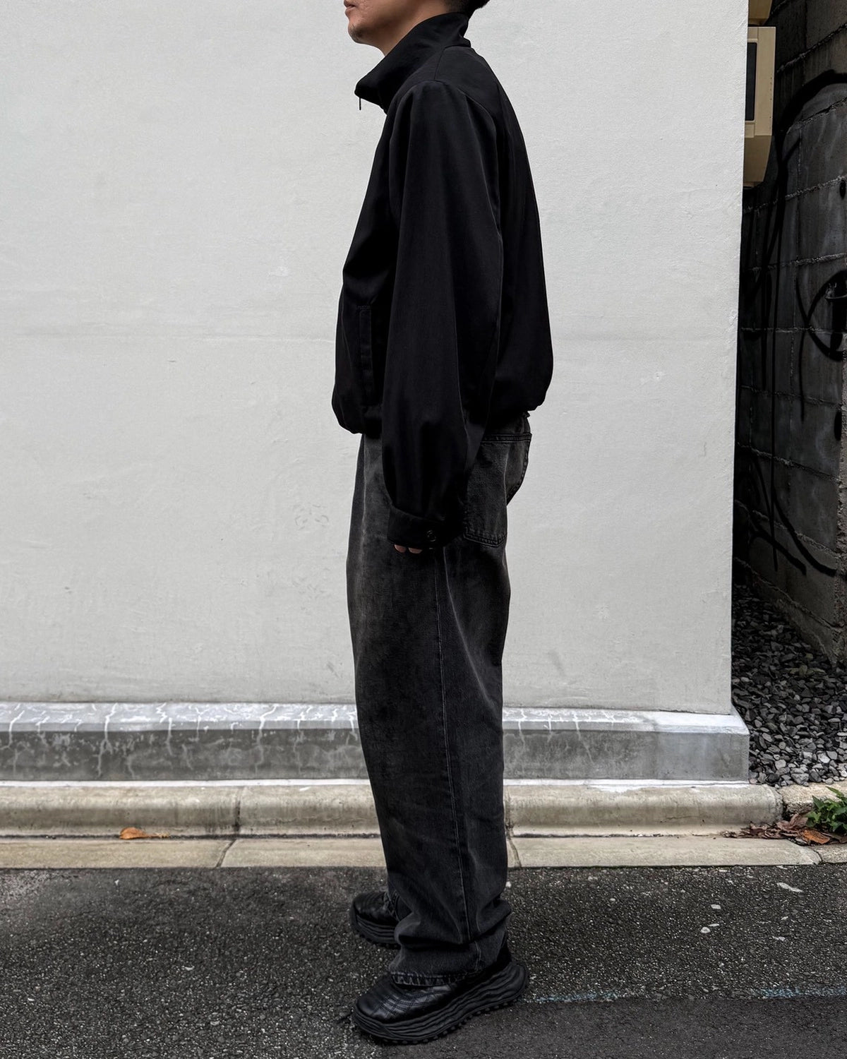 OUR LEGACY / CASINO JACKET Crow Black Night Drape Twill (M4261CJB)