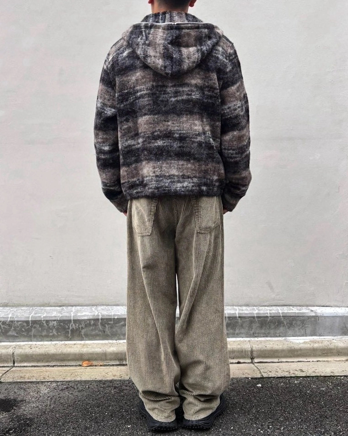 OUR LEGACY / FULL ZIP HOOD Night Woods Check Lofty Wool (M4266FN)