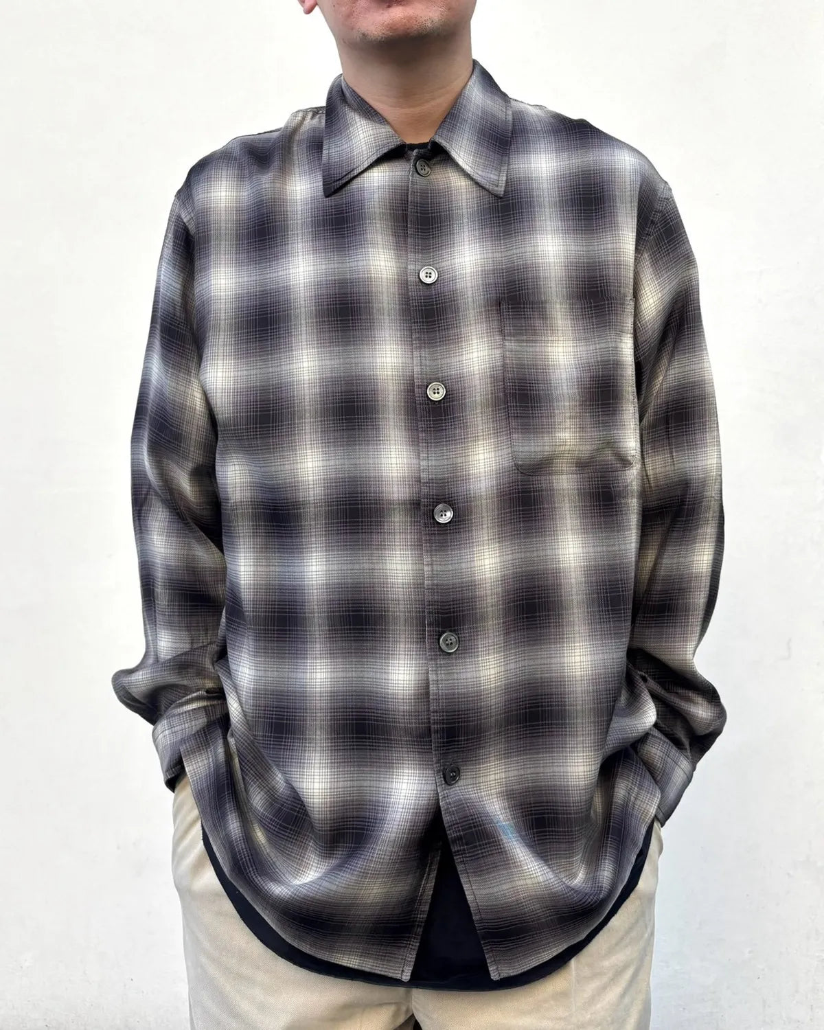OUR LEGACY / EVERY SHIRT Taos Check Saloon Tencel (M4262ETC)