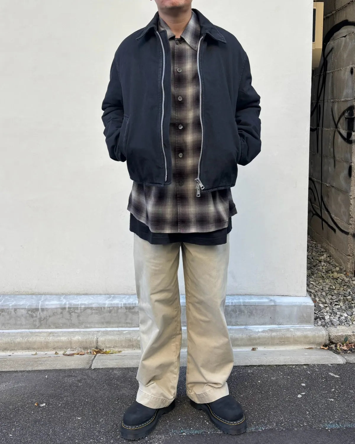OUR LEGACY / SLIGHT JACKET Enzyme Obsidian Field Sateen (M4261SEO)