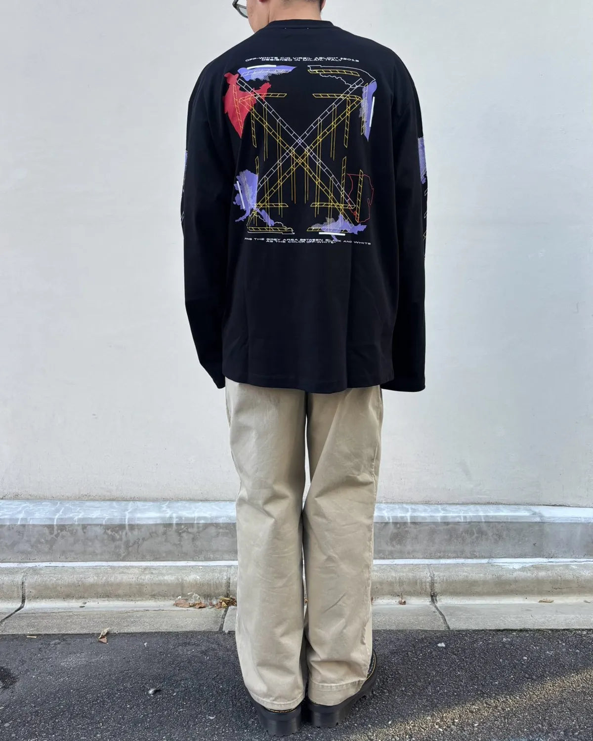 Off-White / ARCHIGEOGRAPHY ARROW SKATE L/S TEE (OMAF26-RTW0092)