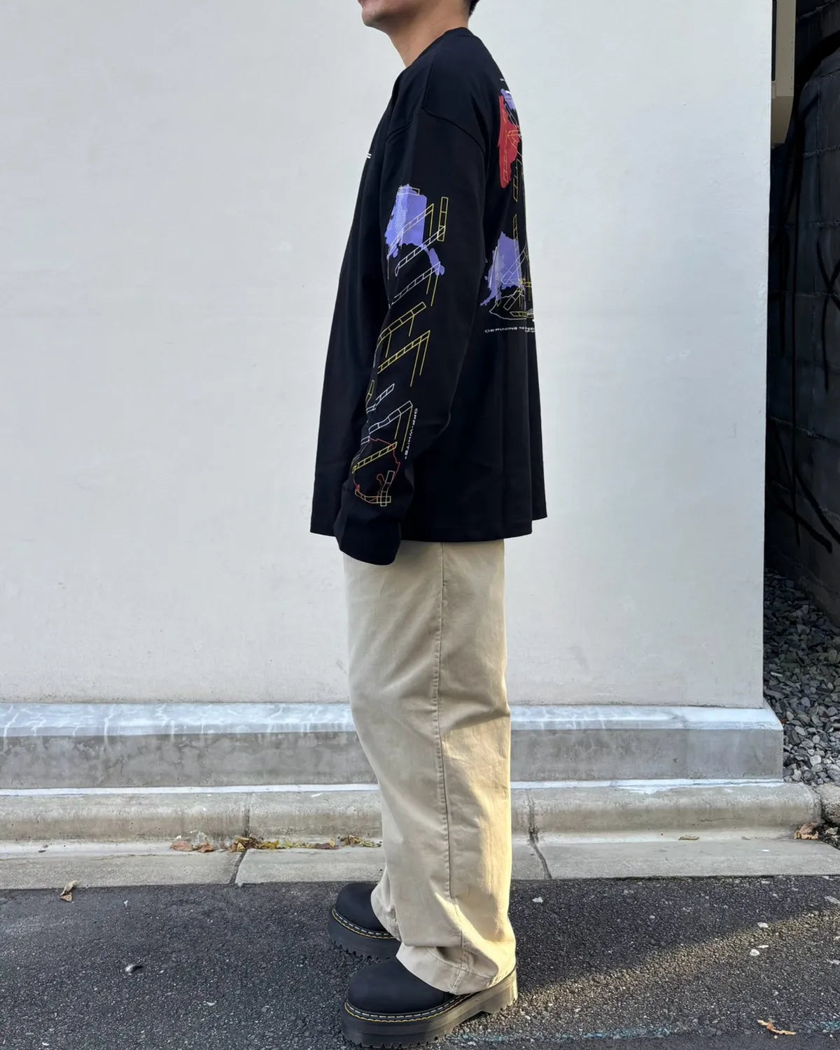 Off-White / ARCHIGEOGRAPHY ARROW SKATE L/S TEE (OMAF26-RTW0092)