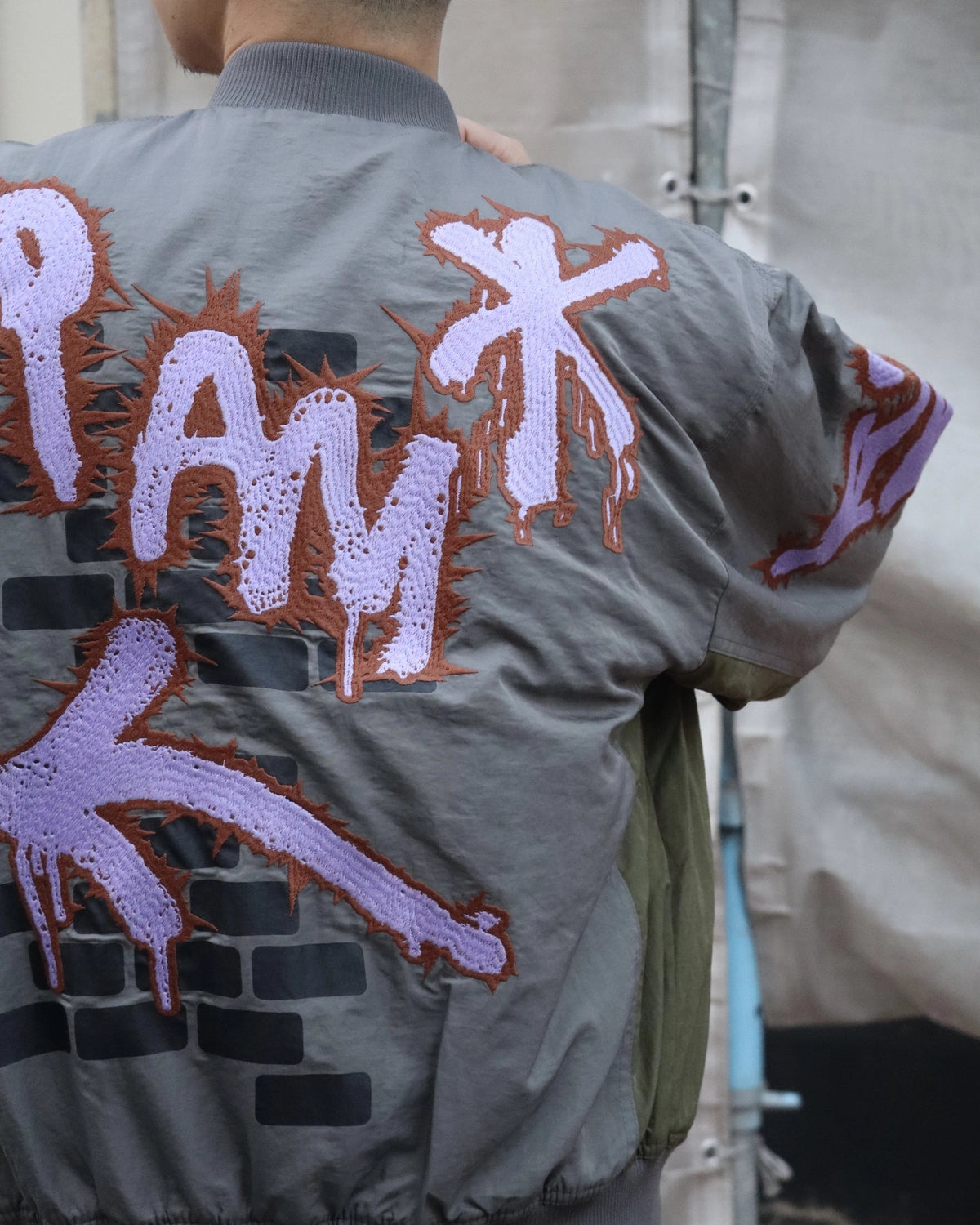 P.A.M.（Perks And Mini) / ADORNED REVERSIBLE BOMBER JACKET (39220)