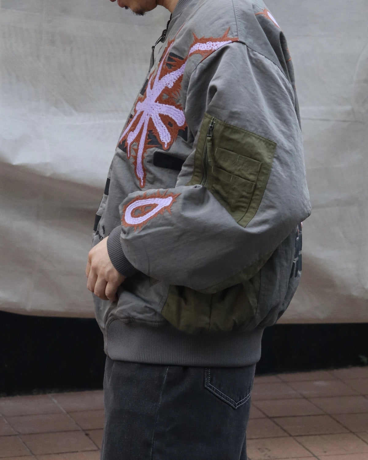 P.A.M.（Perks And Mini) / ADORNED REVERSIBLE BOMBER JACKET (39220)
