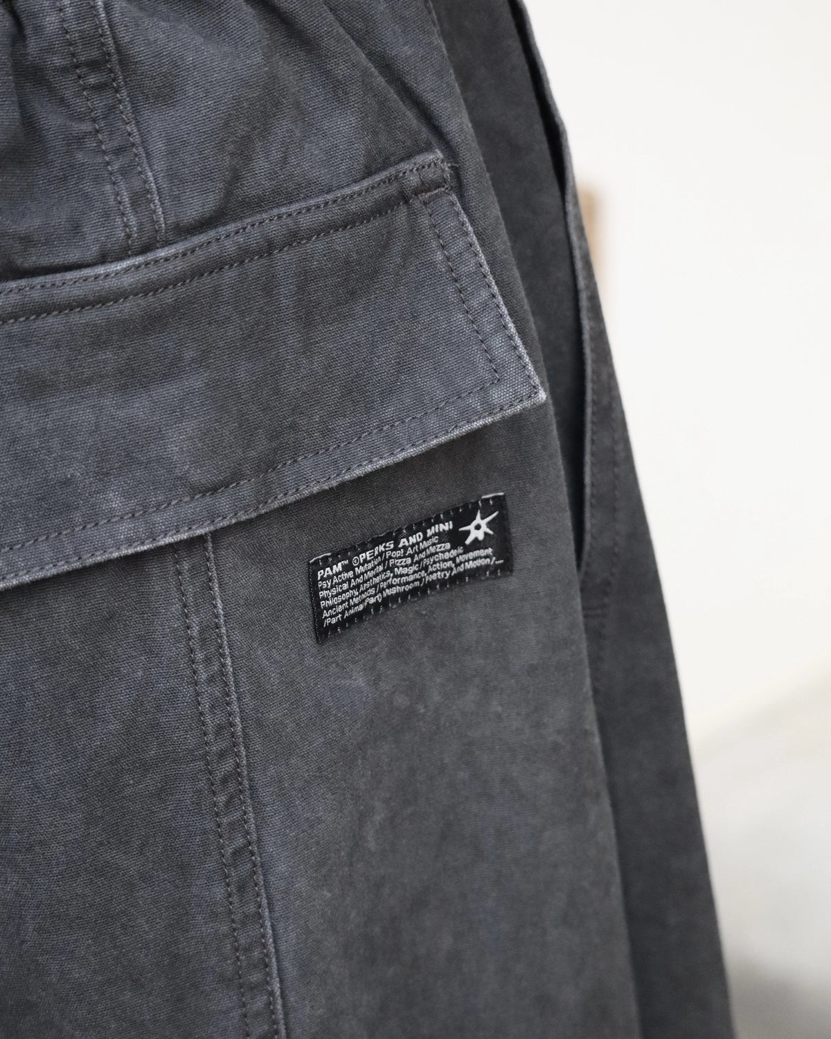 P.A.M.（Perks And Mini) / TWO MIL PONDERING PANT - BLACK WASH (80099/B)