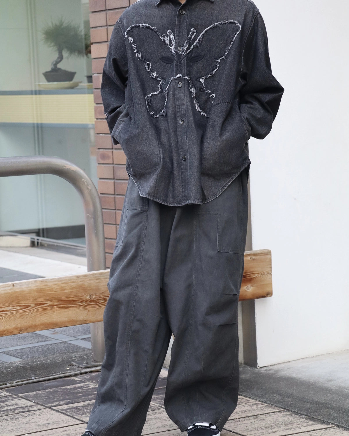P.A.M.（Perks And Mini) / TWO MIL PONDERING PANT - BLACK WASH (80099/B)