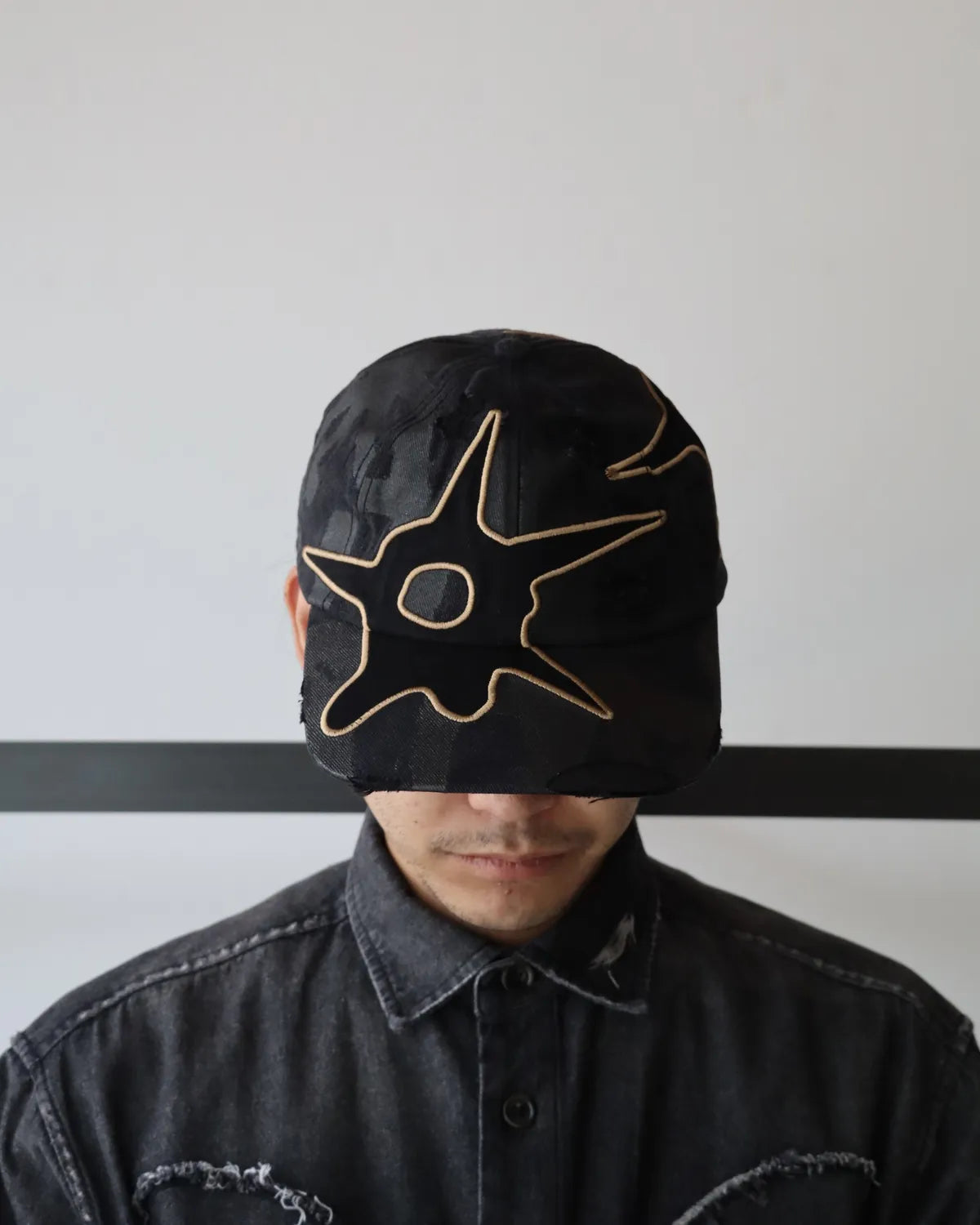 P.A.M.（Perks And Mini) / DISTRESSED URCHIN TAG BASEBALL CAP (10425)