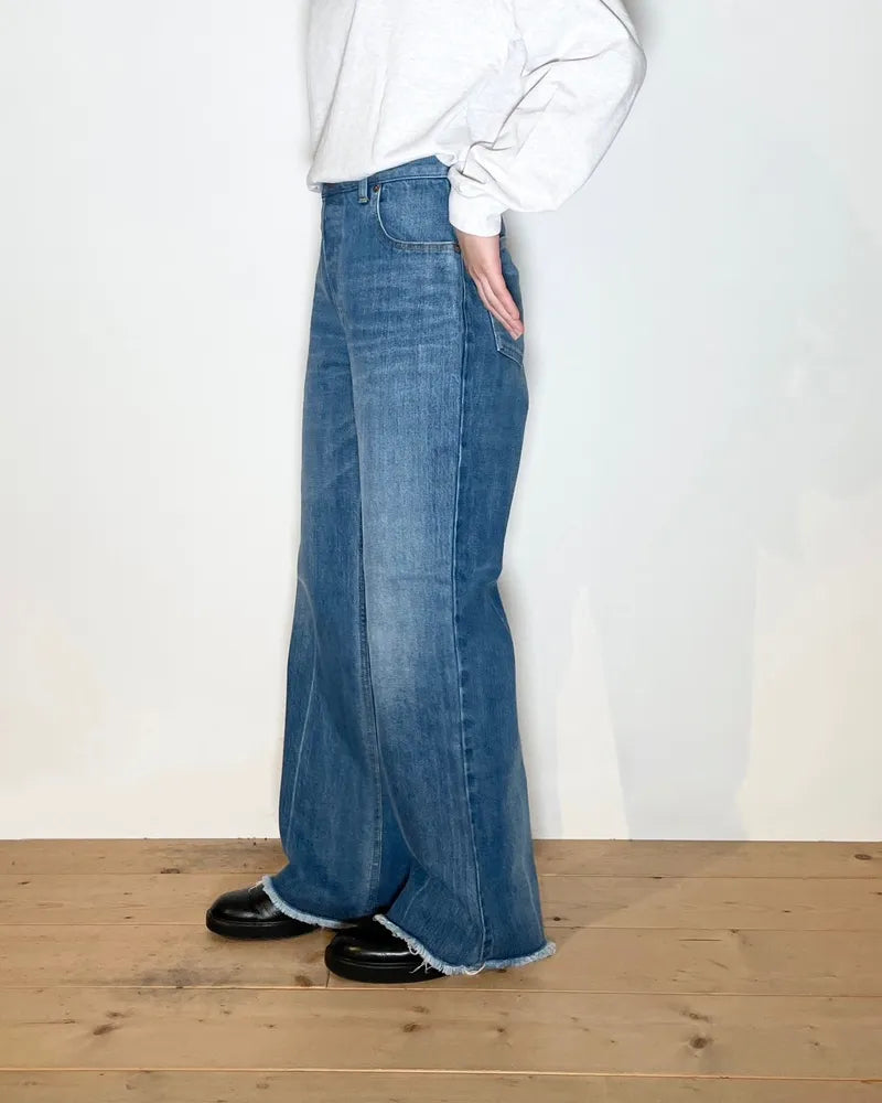 PHEENY / Vintage denim semi flared pants (PA24-PT07)