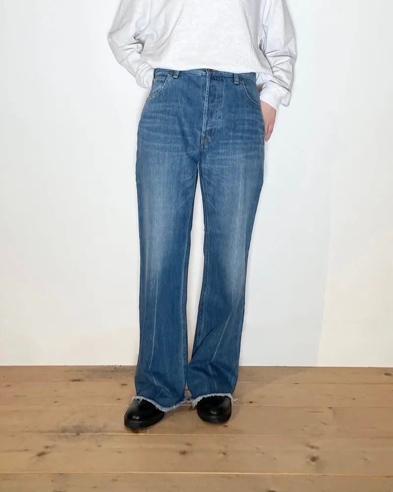 PHEENY / Vintage denim semi flared pants (PA24-PT07)